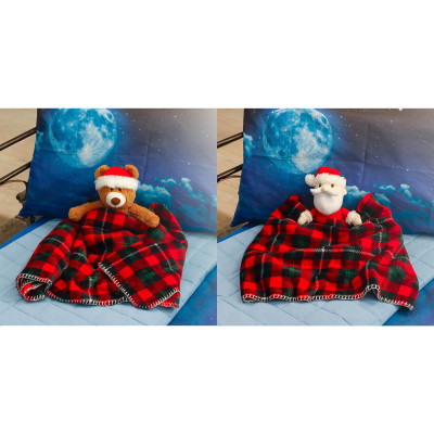 Deka Lapland 75x90 dárkové balení s plyšovým Santou