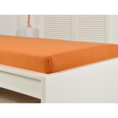 Prostěradlo Froté IDEAL 180x200 - Cihlově hnědá