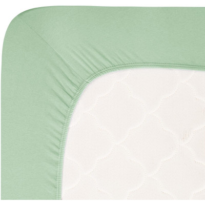 Jersey Lycra prostěradlo Andrea Simone boxspring - Granite Green (16-5907)
