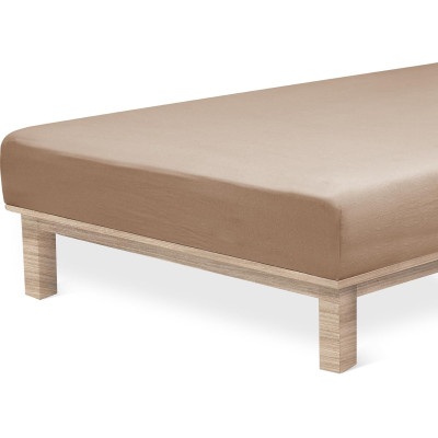 Jersey Lycra prostěradlo Andrea Simone boxspring - Taupe Gray (17-0808)