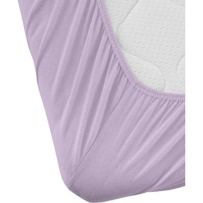 Prostěradlo Jersey bavlna IDEAL - Fialová