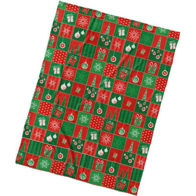 Deka mikroplyš EXCLUSIVE 150x200 - Vánoční patchwork