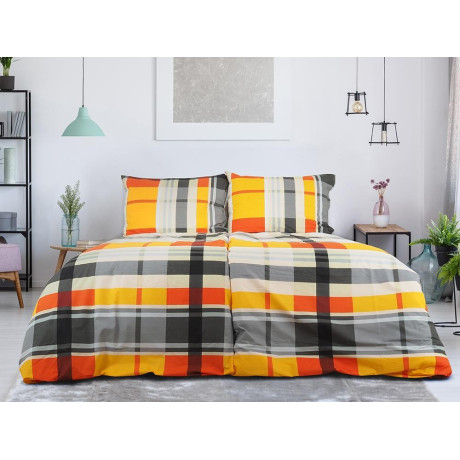 Povlečení BAVLNA 140x200 Exkluziv - Orange kube